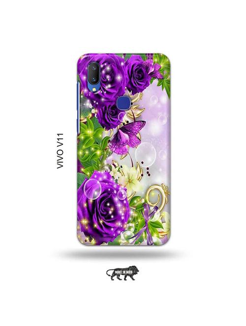 flowers back cover compatible with vivo v11 - 19028193 - Very Small Image - 1