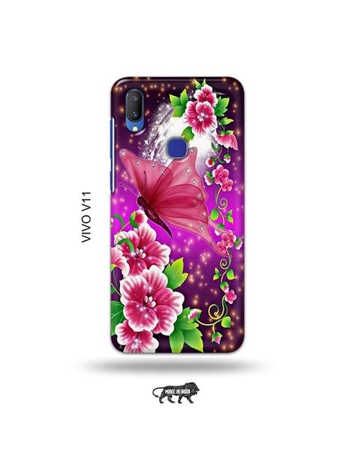 flowers back cover compatible with vivo v11 - 19028195 - Very Small Image - 1