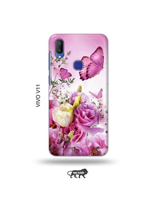 flowers back cover compatible with vivo v11 - 19028197 - Very Small Image - 1