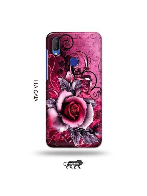 flowers back cover compatible with vivo v11 - 19028201 - Very Small Image - 1