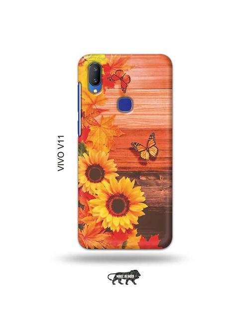 flowers back cover compatible with vivo v11 - 19028209 - Very Small Image - 1