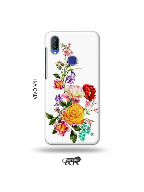 flowers back cover compatible with vivo v11 - 19028211 - Very Small Image - 1