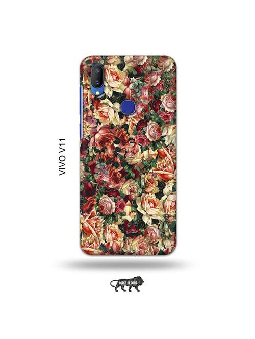 flowers back cover compatible with vivo v11 - 19028219 - Very Small Image - 1