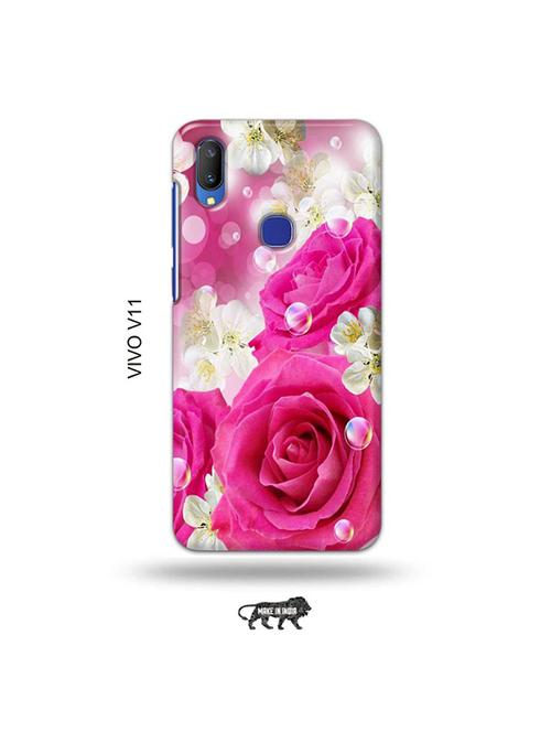 flowers back cover compatible with vivo v11 - 19028220 - Very Small Image - 1