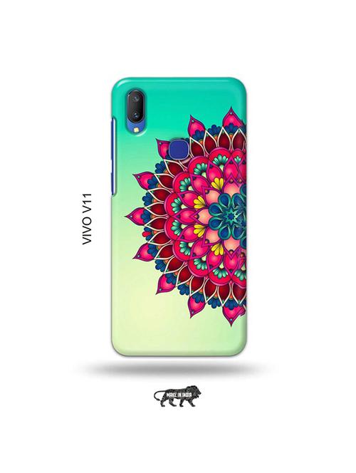 flowers back cover compatible with vivo v11 - 19028225 - Very Small Image - 1