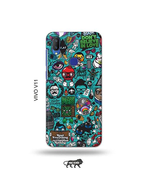 zombies dope back cover compatible with vivo v11 - 19028230 - Very Small Image - 1