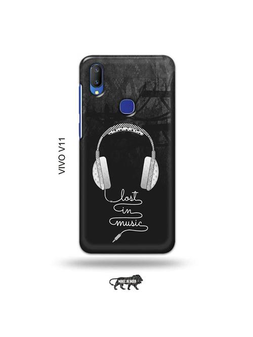 tweakymod designer printed hard case | lost in music back cover compatible with vivo v11 - 19028247 - Very Small Image - 1