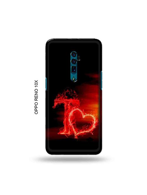 fire heart letter t back cover compatible with oppo reno 10x zoom - 19028845 - Very Small Image - 1