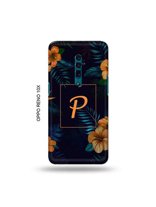 tweakymod designer printed hard case | floral p back cover compatible with oppo reno 10x zoom - 19028867 - Very Small Image - 1