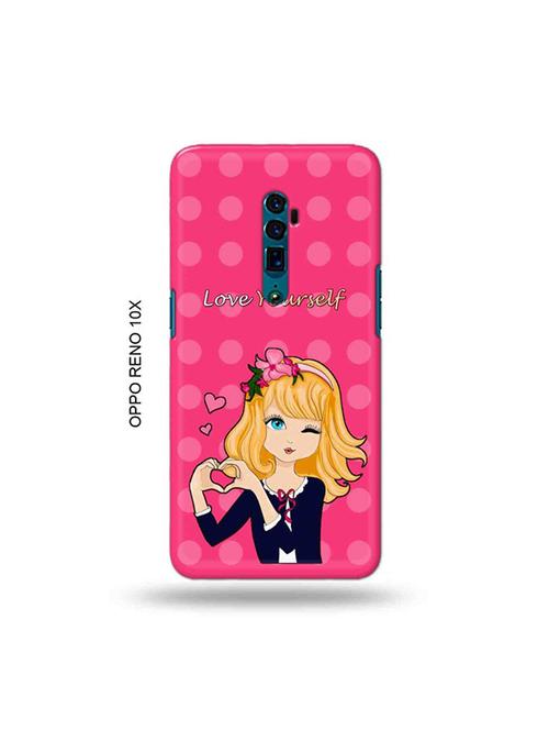 tweakymod designer printed hard case | love yourself back cover compatible with oppo reno 10x zoom - 19028901 - Very Small Image - 1