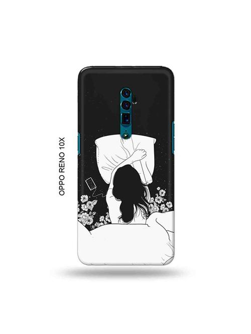 tweakymod designer printed hard case | sleepy girl back cover compatible with oppo reno 10x zoom - 19028910 - Very Small Image - 1