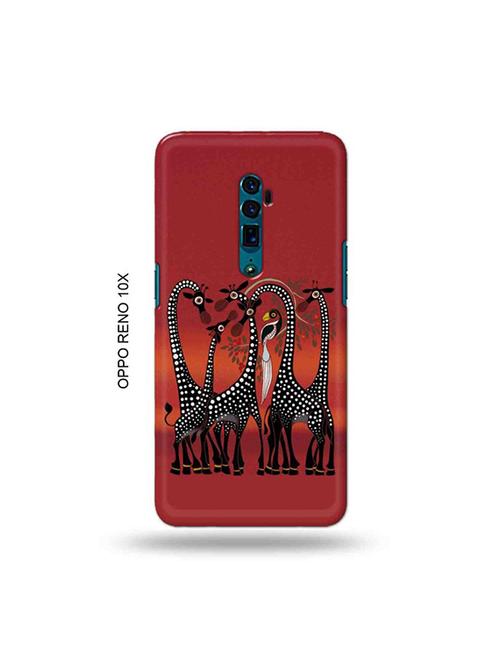 kalankari giraffe back cover compatible with oppo reno 10x zoom - 19028970 - Very Small Image - 1