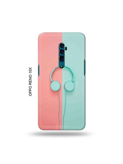 tweakymod designer printed hard case | hipster headset back cover compatible with oppo reno 10x zoom - 19029287 - Very Small Image - 1