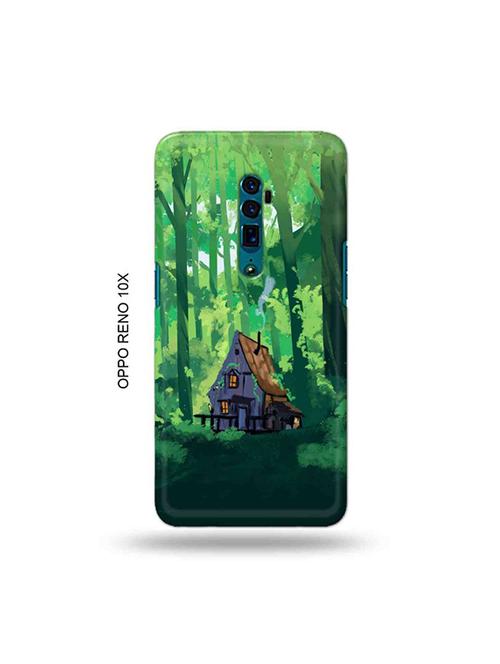 tweakymod designer printed hard case | forest house back cover compatible with oppo reno 10x zoom - 19029298 - Very Small Image - 1