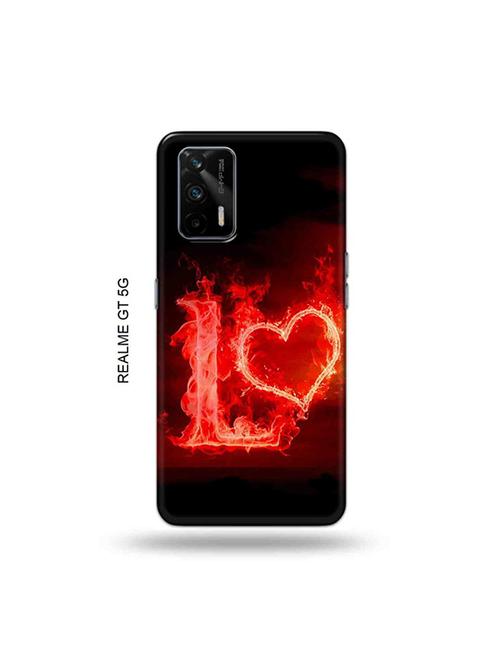 fire heart letter l back cover compatible with realme gt 5g, x7 max - 19029356 - Very Small Image - 1