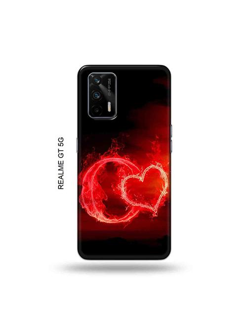 tweakymod designer printed hard case | fire heart letter o back cover compatible with realme gt 5g, x7 max - 19029359 - Very Small Image - 1