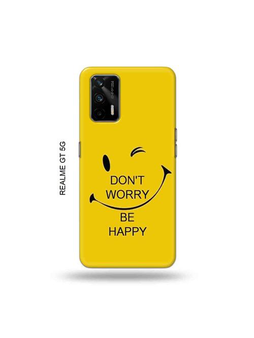 funny face yellow back cover compatible with realme gt 5g, x7 max - 19029622 - Very Small Image - 1