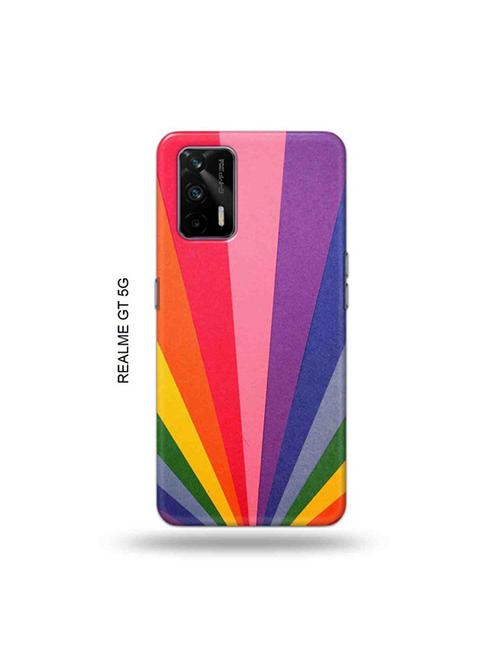 rainbow strips back cover compatible with realme gt 5g, x7 max - 19029634 - Very Small Image - 1
