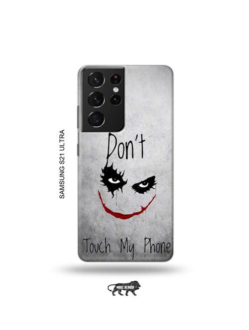 don't touch my phone back cover compatible with samsung s21 ultra - 19030126 - Very Small Image - 1