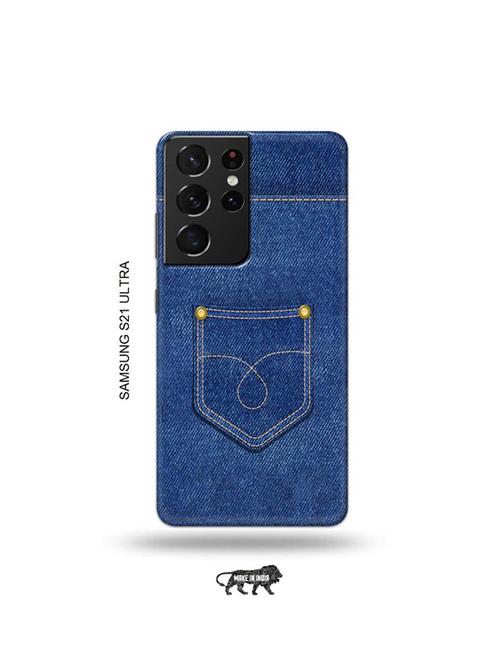 jean back cover compatible with samsung s21 ultra - 19030169 - Very Small Image - 1