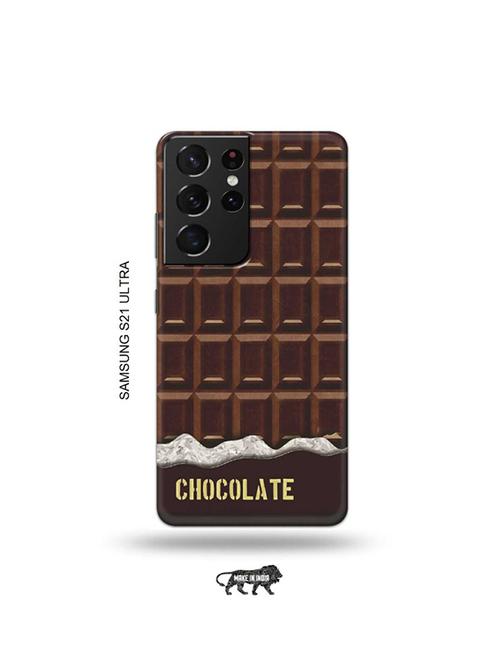 chocolate back cover compatible with samsung s21 ultra - 19030219 - Very Small Image - 1