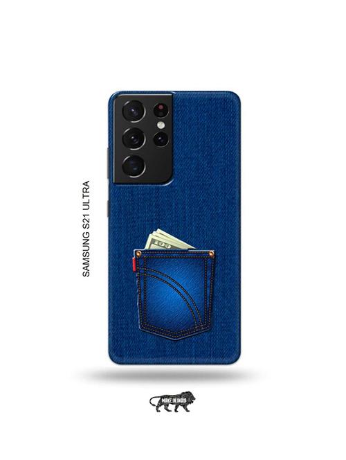 jeans back cover compatible with samsung s21 ultra - 19030230 - Very Small Image - 1