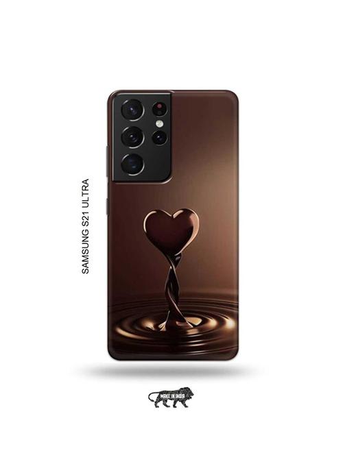 chocolate heart back cover compatible with samsung s21 ultra - 19030251 - Very Small Image - 1
