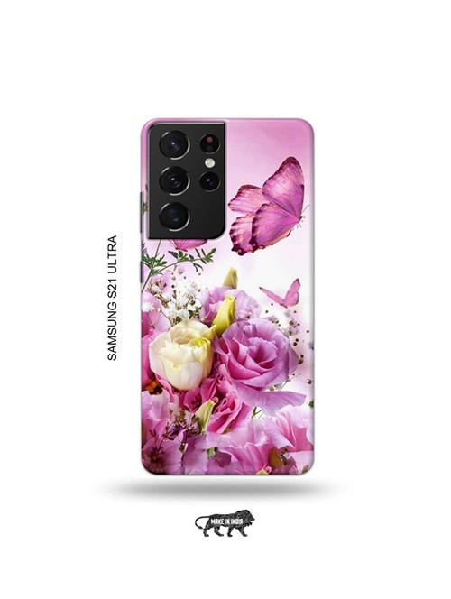 flowers back cover compatible with samsung s21 ultra - 19030273 - Very Small Image - 1