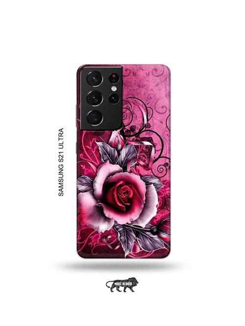 flowers back cover compatible with samsung s21 ultra - 19030277 - Very Small Image - 1