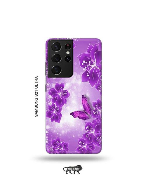 flowers back cover compatible with samsung s21 ultra - 19030279 - Very Small Image - 1