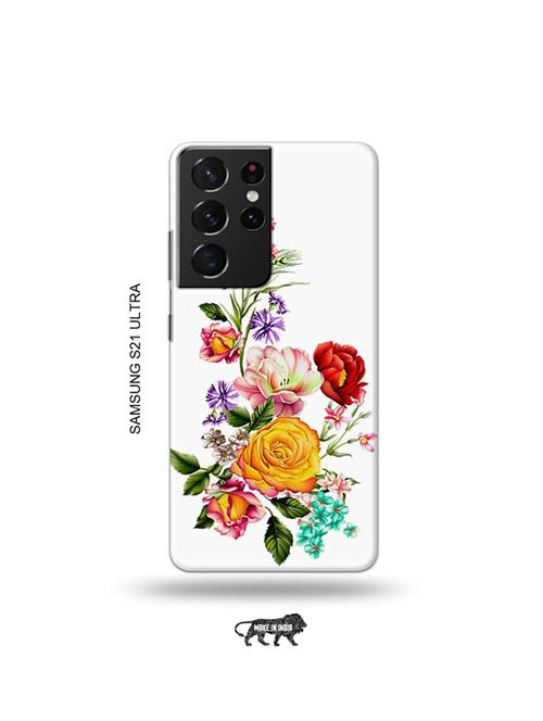flowers back cover compatible with samsung s21 ultra - 19030287 - Very Small Image - 1
