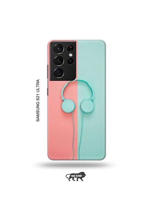 hipster headset back cover compatible with samsung s21 ultra - 19030325 - Very Small Image - 1