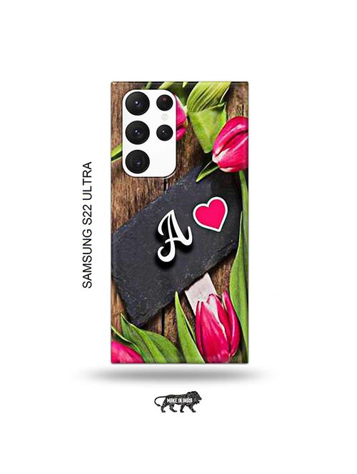 flower letter a back cover compatible with samsung s22 ultra - 19030355 - Very Small Image - 1