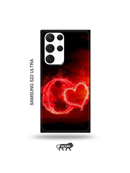 fire heart letter o back cover compatible with samsung s22 ultra - 19030397 - Very Small Image - 1