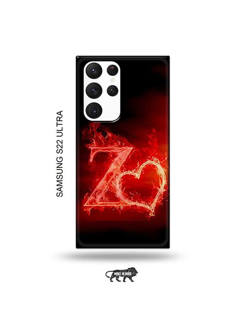 fire heart letter z back cover compatible with samsung s22 ultra - 19030408 - Very Small Image - 1