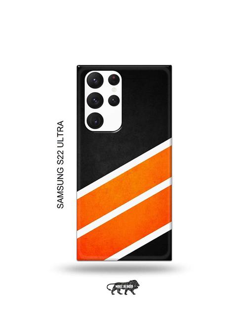 orange strips back cover compatible with samsung s22 ultra - 19030474 - Very Small Image - 1