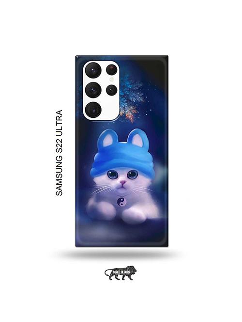 cute cat back cover compatible with samsung s22 ultra - 19030533 - Very Small Image - 1