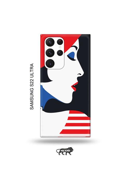 girl illustration back cover compatible with samsung s22 ultra - 19030629 - Very Small Image - 1