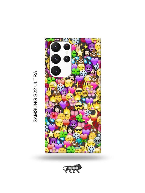 emojis back cover compatible with samsung s22 ultra - 19030668 - Very Small Image - 1