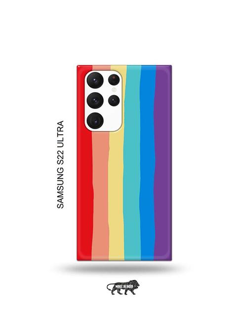 rainbow colour back cover compatible with samsung s22 ultra - 19030669 - Very Small Image - 1