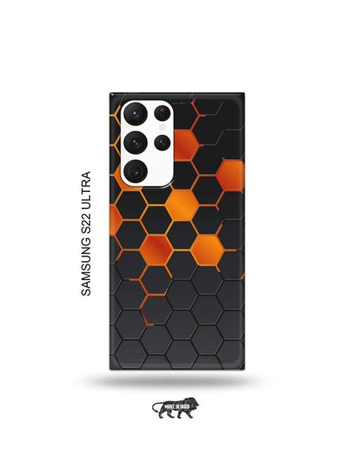 orange honey combs back cover compatible with samsung s22 ultra - 19030705 - Very Small Image - 1