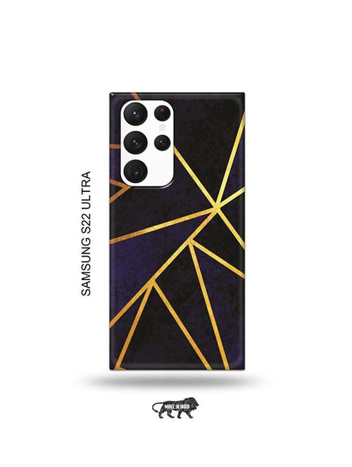 vertical gold strips back cover compatible with samsung s22 ultra - 19030740 - Very Small Image - 1