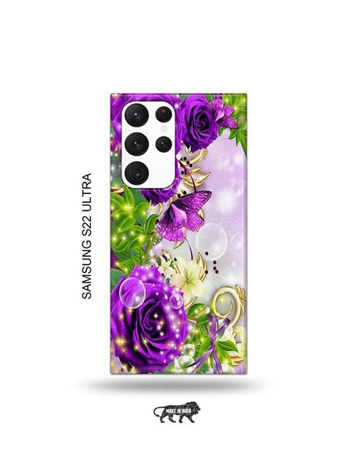 flowers back cover compatible with samsung s22 ultra - 19030788 - Very Small Image - 1