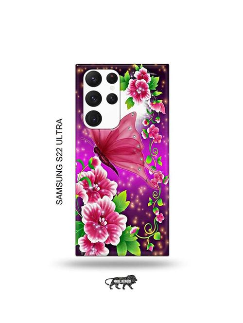 flowers back cover compatible with samsung s22 ultra - 19030790 - Very Small Image - 1