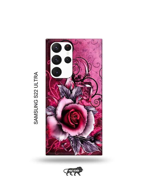 flowers back cover compatible with samsung s22 ultra - 19030796 - Very Small Image - 1