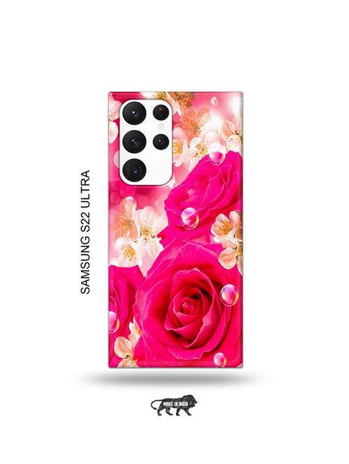 flowers back cover compatible with samsung s22 ultra - 19030808 - Very Small Image - 1