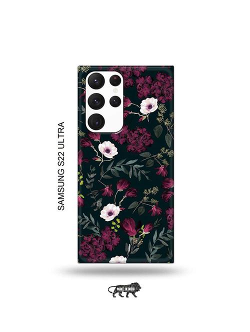 flowers back cover compatible with samsung s22 ultra - 19030810 - Very Small Image - 1