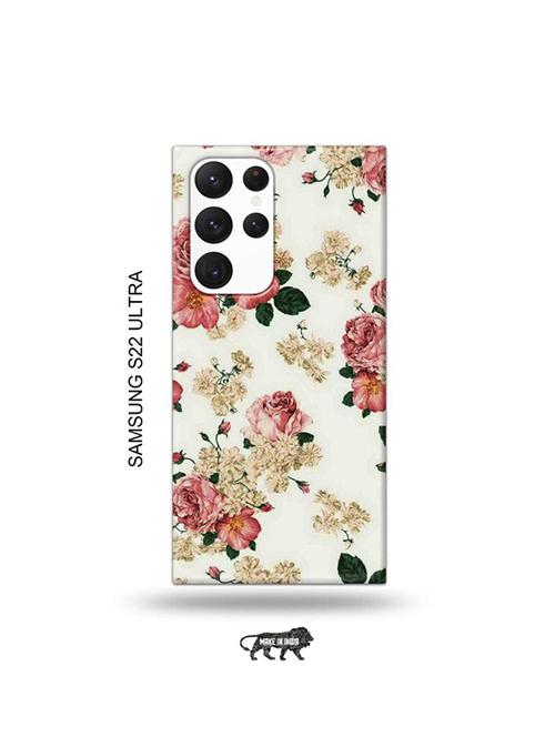 flowers back cover compatible with samsung s22 ultra - 19030813 - Very Small Image - 1