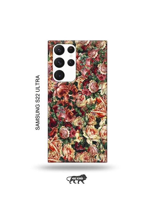 flowers back cover compatible with samsung s22 ultra - 19030814 - Very Small Image - 1