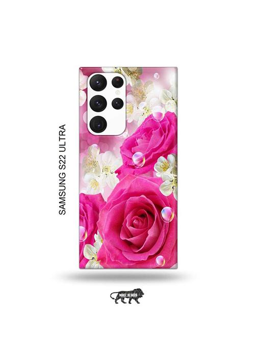 flowers back cover compatible with samsung s22 ultra - 19030815 - Very Small Image - 1